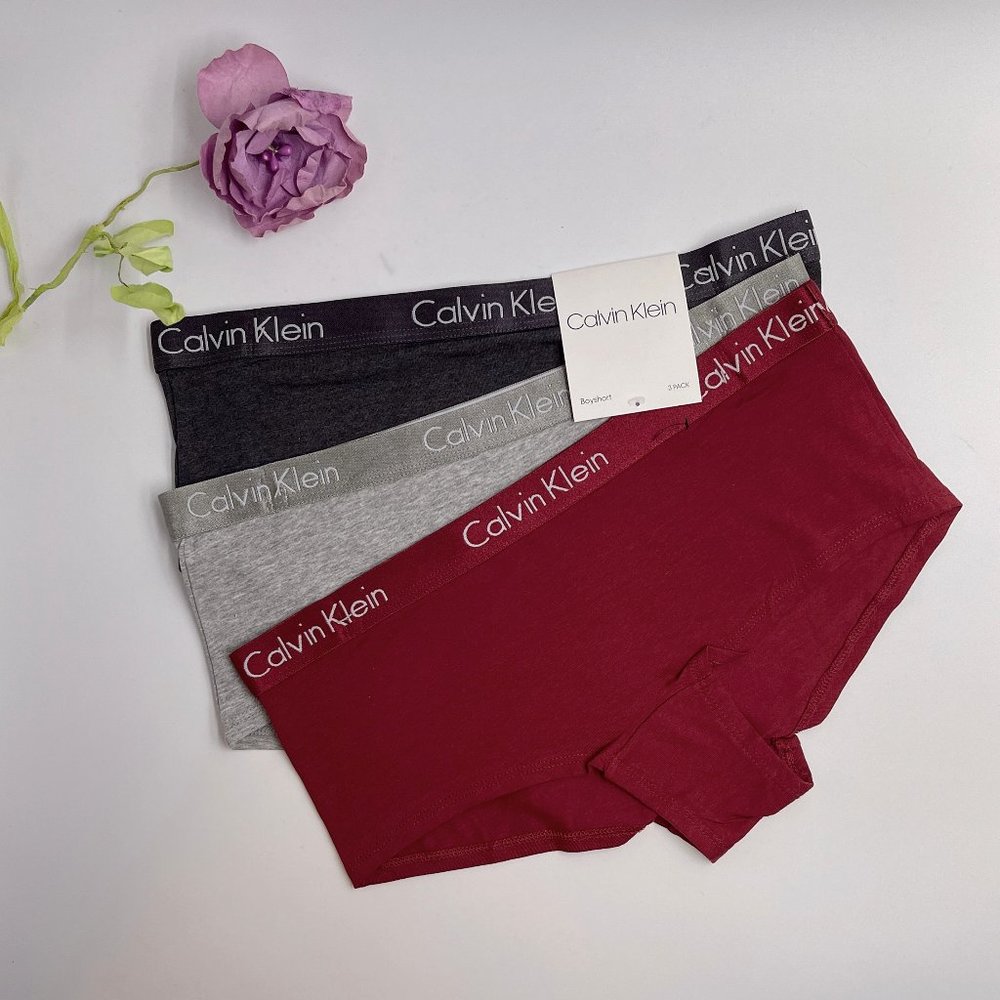 NEW Calvin Klein Stretch BoyShorts 3pc